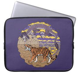 Funda Para Portátil Tigre y dragón