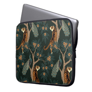Funda Para Portátil Tigre y pavo real