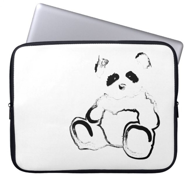 Funda Para Portátil tinta panda (Frente)