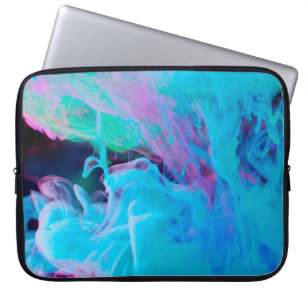 Funda Para Portátil tintas en abstracto acuático, acrílico, artístico,