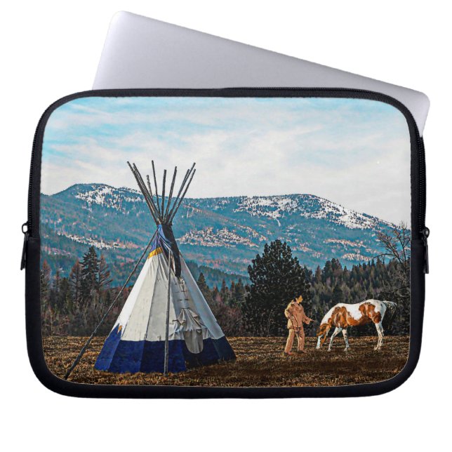 Funda Para Portátil Tipi - Campamento de Invierno (Frente)