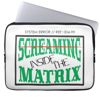 Funda Para Portátil Tipografía Cyberpunk de Arte de Fallo Gritando Den