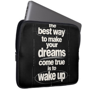 Funda Para Portátil Tipografía de cita motivacional de despertar Stree