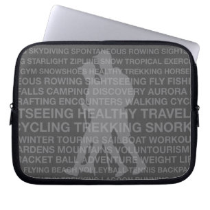 Funda Para Portátil Tipografía de Trekking Sana Chuleta Wet Suit