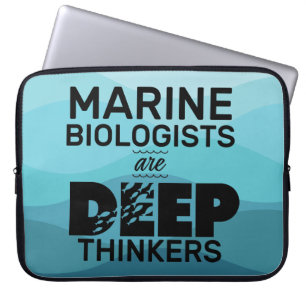 Funda Para Portátil Tipografía del biólogo marino