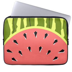 Funda Para Portátil Tiras de sandía Manga de portátil rosa