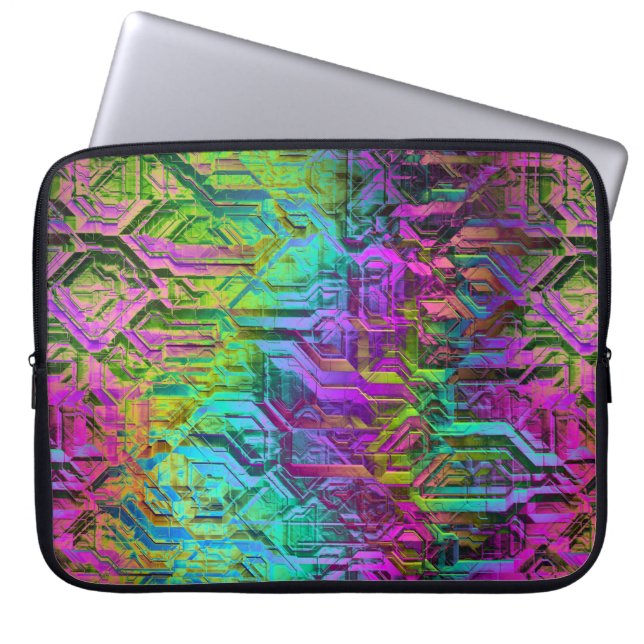 Funda Para Portátil titanio anodizado, holo arco iris: (Frente)