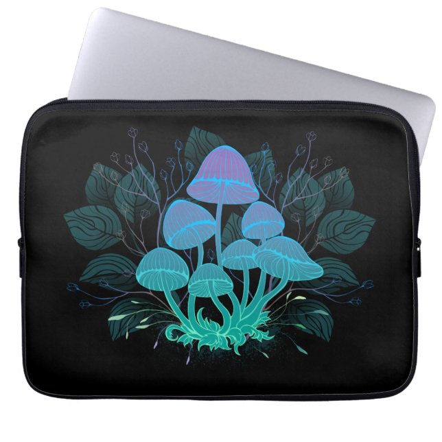Funda Para Portátil Toadstools en Bushes (Frente)