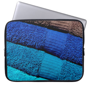 Funda Para Portátil Toallas azul turquesa gris