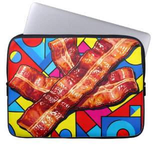 Funda Para Portátil Tocineta Crujiente Pop Art