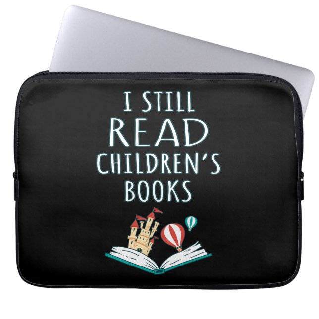 Funda Para Portátil Todavía leo libros para niños II (Frente)