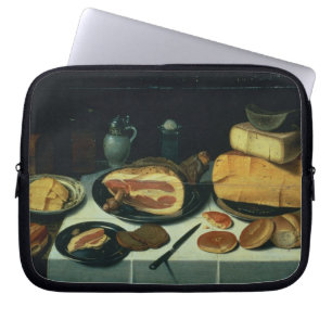 Funda Para Portátil Todavía vida con un jamón (aceite en el panel)
