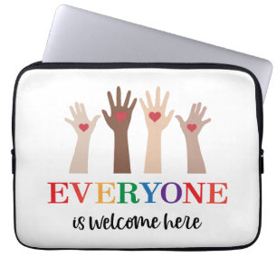 Funda Para Portátil Todo El Mundo Es Bienvenida Aquí, Profesor Idaho.