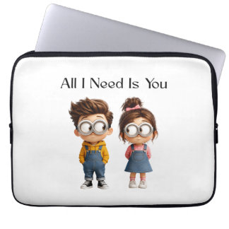 Funda Para Portátil Todo lo que necesito eres tú | Lindo chico y chica