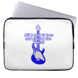 Funda Para Portátil Todo lo que necesito es amor y tocar la guitarra
