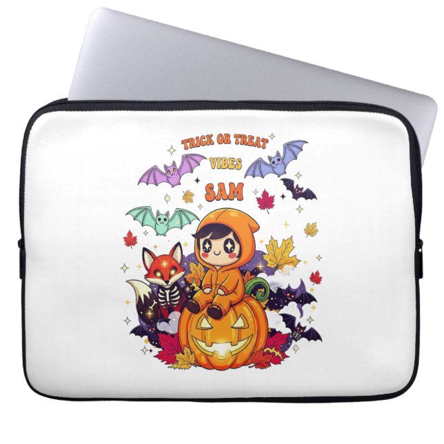 Funda Para Portátil Todo Reservado Para Halloween Teacher Ghost (Frente)