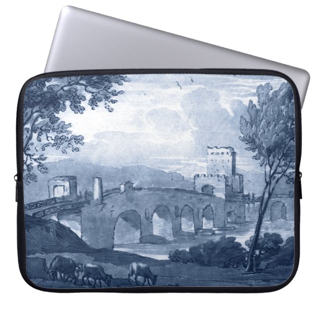 Funda Para Portátil Toile Pastoral - Puente (Frente)