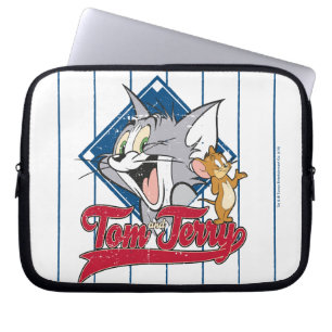 Funda Para Portátil Tom Y Jerry Tom Y Jerry En Diamante De Béisbol