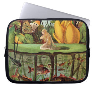 Funda Para Portátil Tommelise muy solitario en la hoja del lirio de