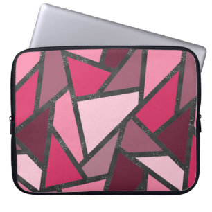 Funda Para Portátil Tonos de vidrio tintado rosa