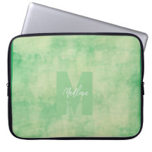 Tonos pastel terrosos verdes monogramados chic