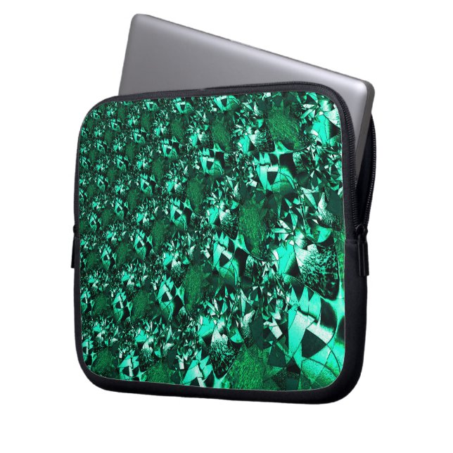 Funda Para Portátil Tonos verdes brillantes y similares al relieve (Anverso izquierdo)