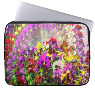 Funda Para Portátil Torbellino de Pansies...