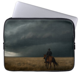 Funda Para Portátil Tormenta de la Pradera - Clima Dramático del Oeste