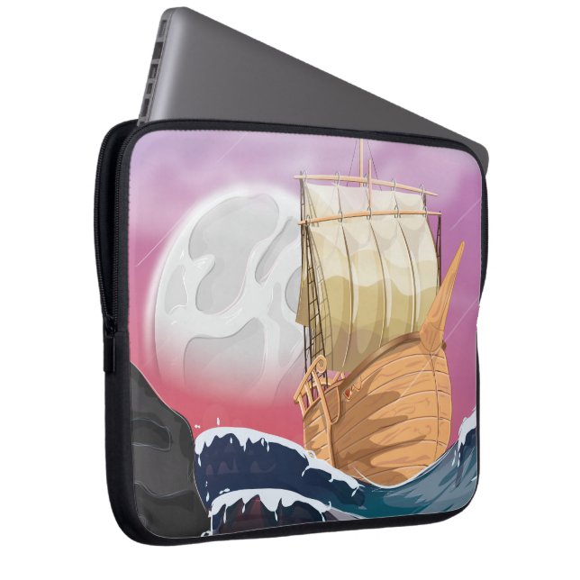 Funda Para Portátil Tormenta oceánica (Anverso derecho)