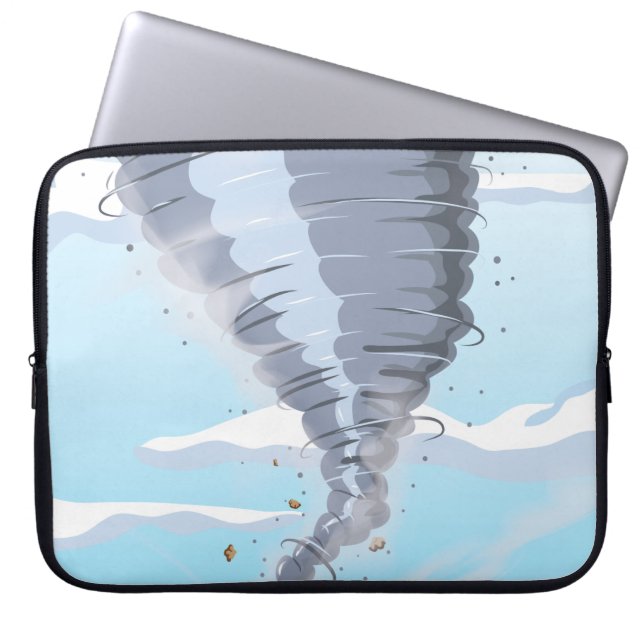 Funda Para Portátil Tornado Remolino (Frente)