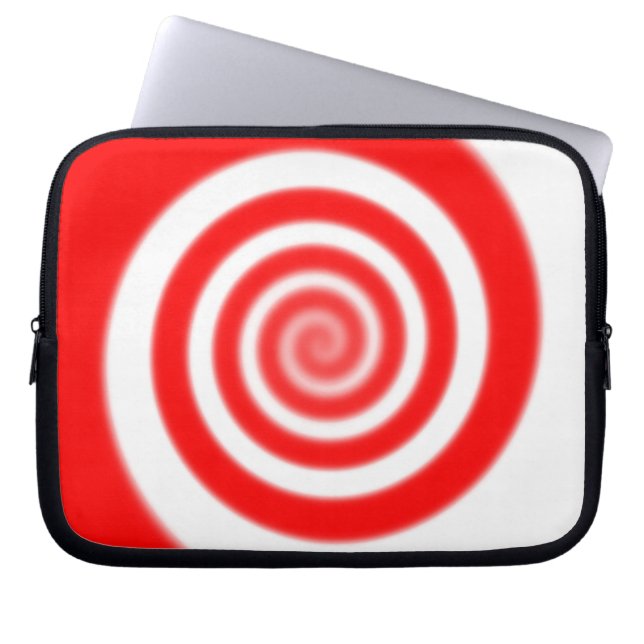 Funda Para Portátil Tornillo de pimentón rojo y blanco (Frente)