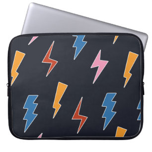 Funda Para Portátil Tornillos roscados sin soldadura, relámpagos dibuj