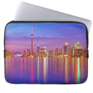 Funda Para Portátil Toronto Skyline al anochecer