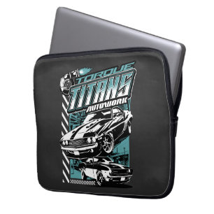 FUNDA PARA PORTÁTIL TORQUE TITANS AUTOWORKS - AUTOS LEGEND DE EE. UU.