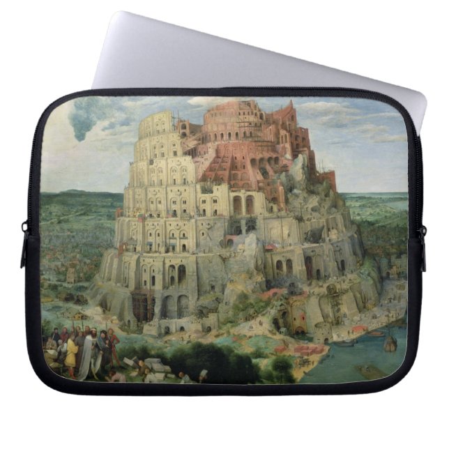 Funda Para Portátil Torre de Babel, 1563 (aceite en panel) (Frente)
