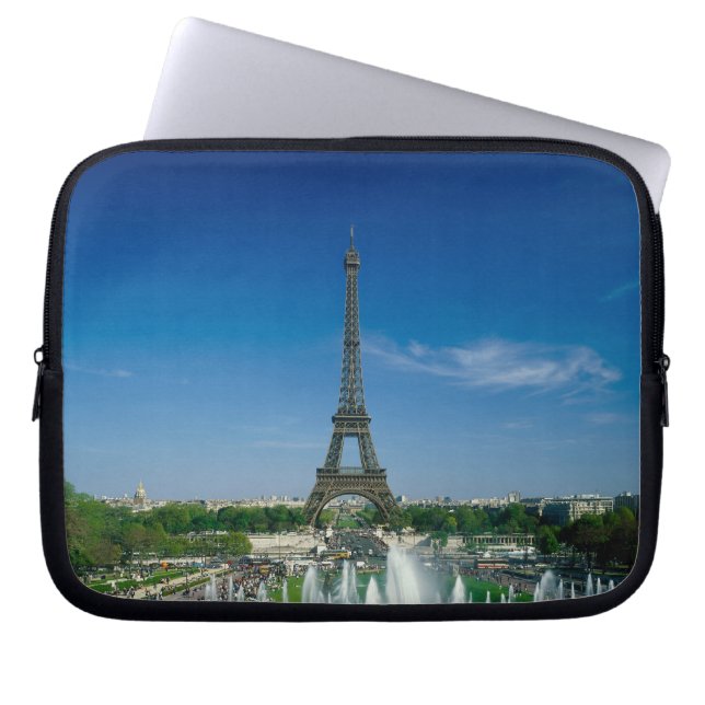 Funda Para Portátil Torre Eiffel, París, Francia (Frente)
