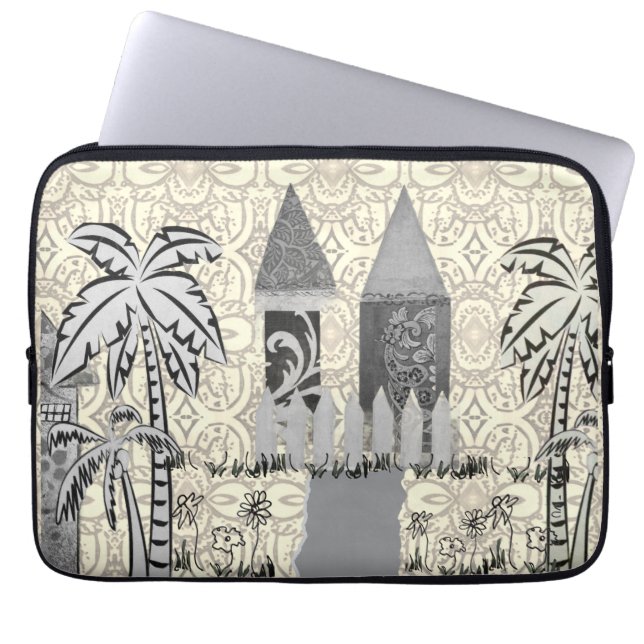 Funda para portátil - Torres de jardín-2  (Frente)