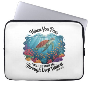 Funda Para Portátil Tortuga cuando atraviesas aguas profundas