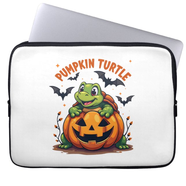 Funda Para Portátil Tortuga de calabaza (Frente)