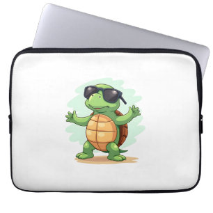 Funda Para Portátil Tortuga Marina Dabbing Amante De Los Animales Salv