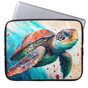 Funda Para Portátil Tortuga marina de color suave