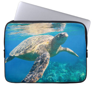Funda Para Portátil Tortuga marina nadadora