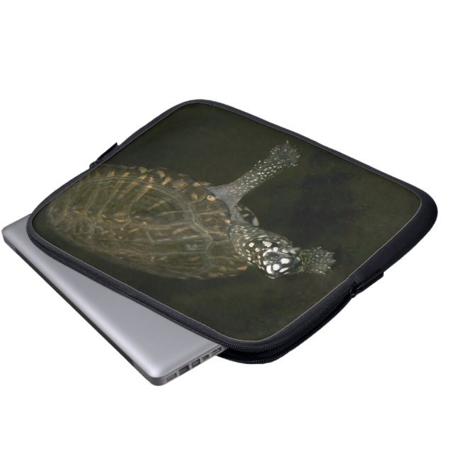 Funda Para Portátil Tortuga nadando (Inferior anverso)