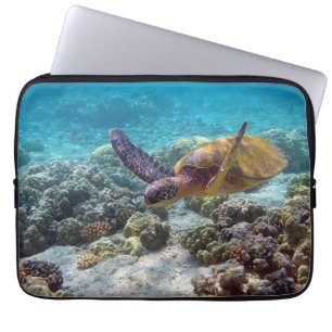 Funda Para Portátil Tortuga verde