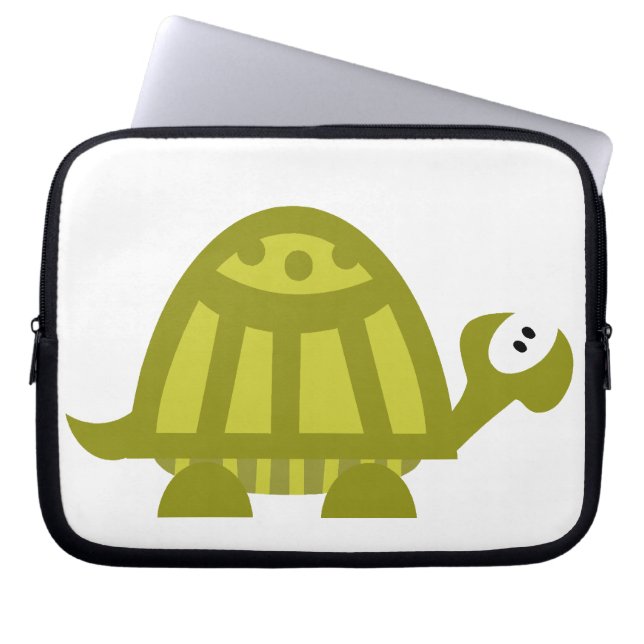 Funda Para Portátil Tortuga verde (Frente)