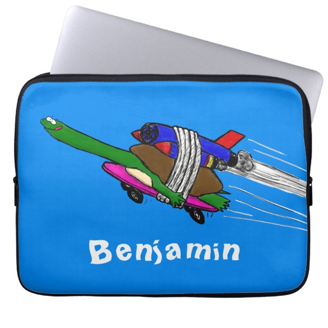 Funda Para Portátil Tortuga voladora (Frente)