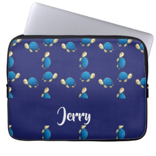 Funda Para Portátil tortugas azules