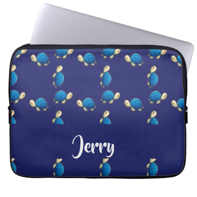 Funda Para Portátil tortugas azules (Frente)