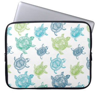 Funda Para Portátil Tortugas azules y verdes
