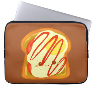 Funda Para Portátil Tosta De Aguacate Con Huevo Y Tomate